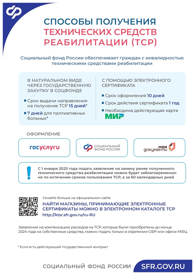 Памятки по приобретению технических средств реабилитации