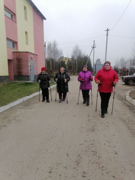 Скандинавская ходьба в отделении Спецжилдом