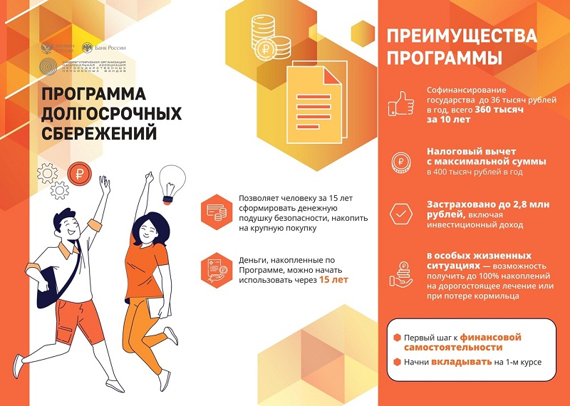 Программа Долгосрочных Сбережений - первый шаг к финансовой самостоятельности!