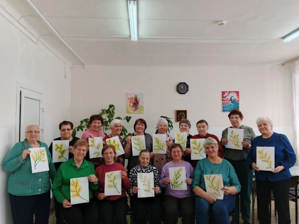 Арт-терапия «Ах, эта веточка мимозы»